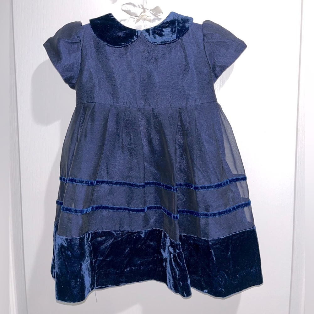 ⭐️NWT Talbots Kids Velvet and chiffon Dress 6mo